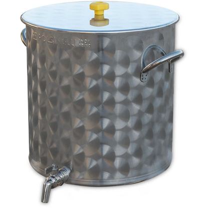 Bild von Braukessel 50 Liter mit Deckel + Hahn